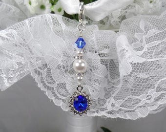 Something Blue Bridal Bouquet Charm Accessory Bridal Shower Keepsake Gift