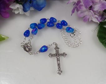 Car Auto Travel Rear view Mirror Rosary RCIA Confirmation Sponsor Catholic Co Worker Gift