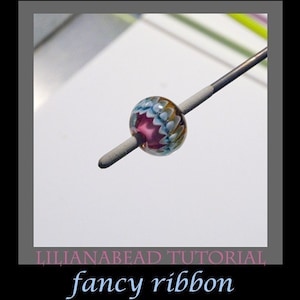 Fancy Ribbon Design - LilianaBead Lampwork Bead Tutorial