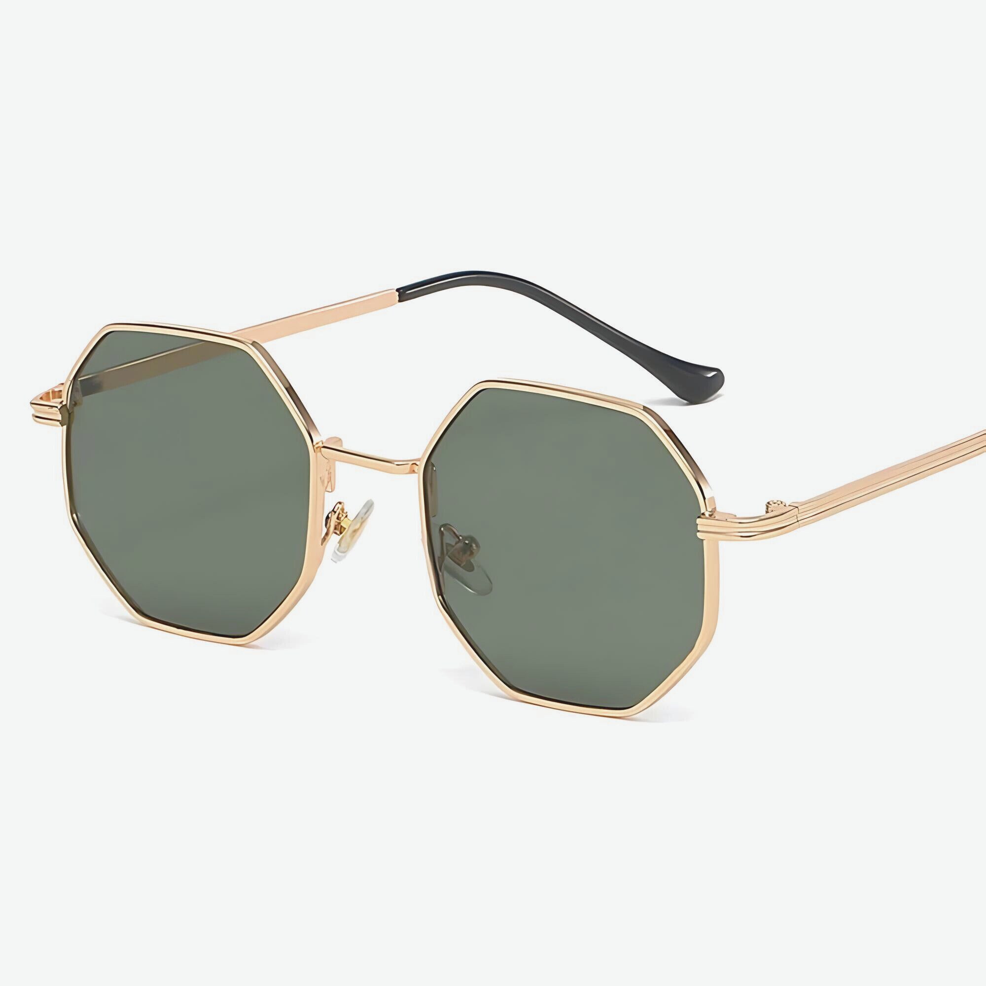 Austrian Crystal Octagon Oversize Sunglasses