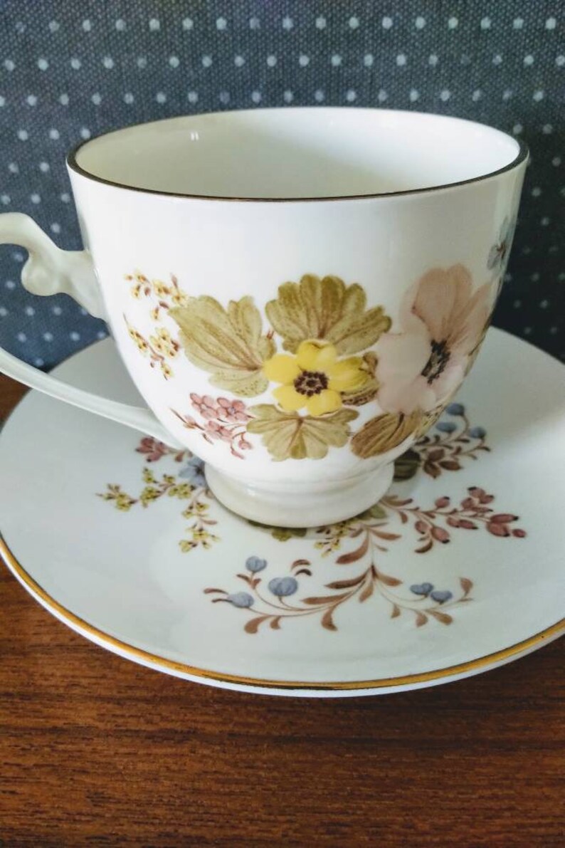 Royal Grafton Fine Bone China Tea Cups and Saucers Set of 5 Etsy