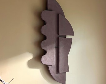 Minimalist Handcrafted  Organic Wall Sculpture - Maison Beige Studio