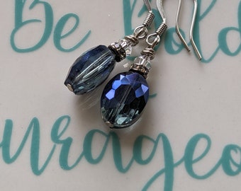 Blue Drop Earrings