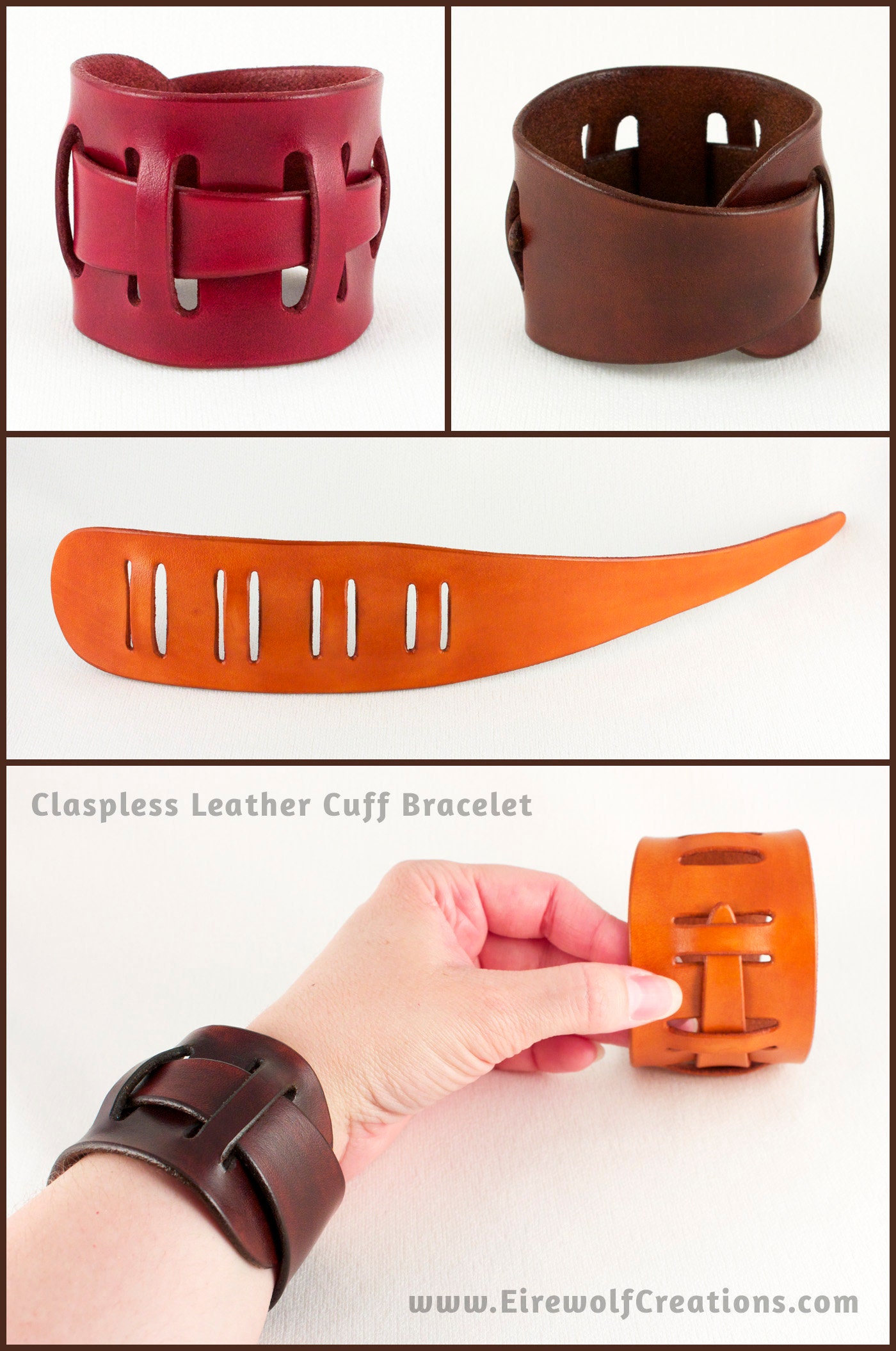 Leather Cuff Bracelets | Lively Accents