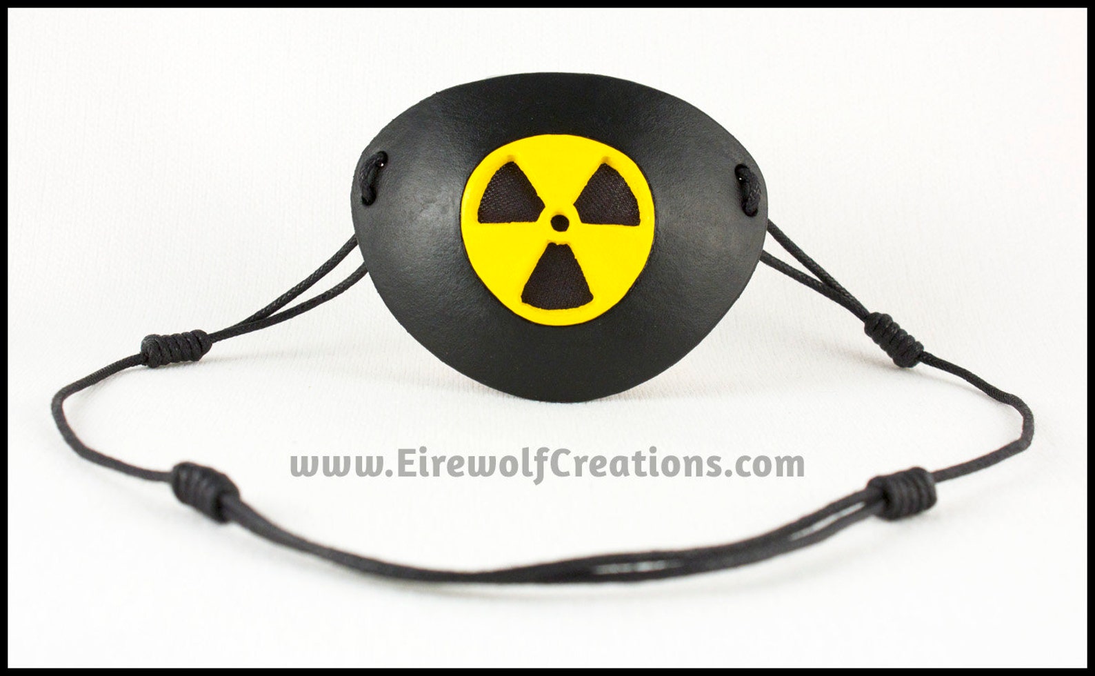 Seethrough Eye Patch Radioactive Hazard Leather Etsy