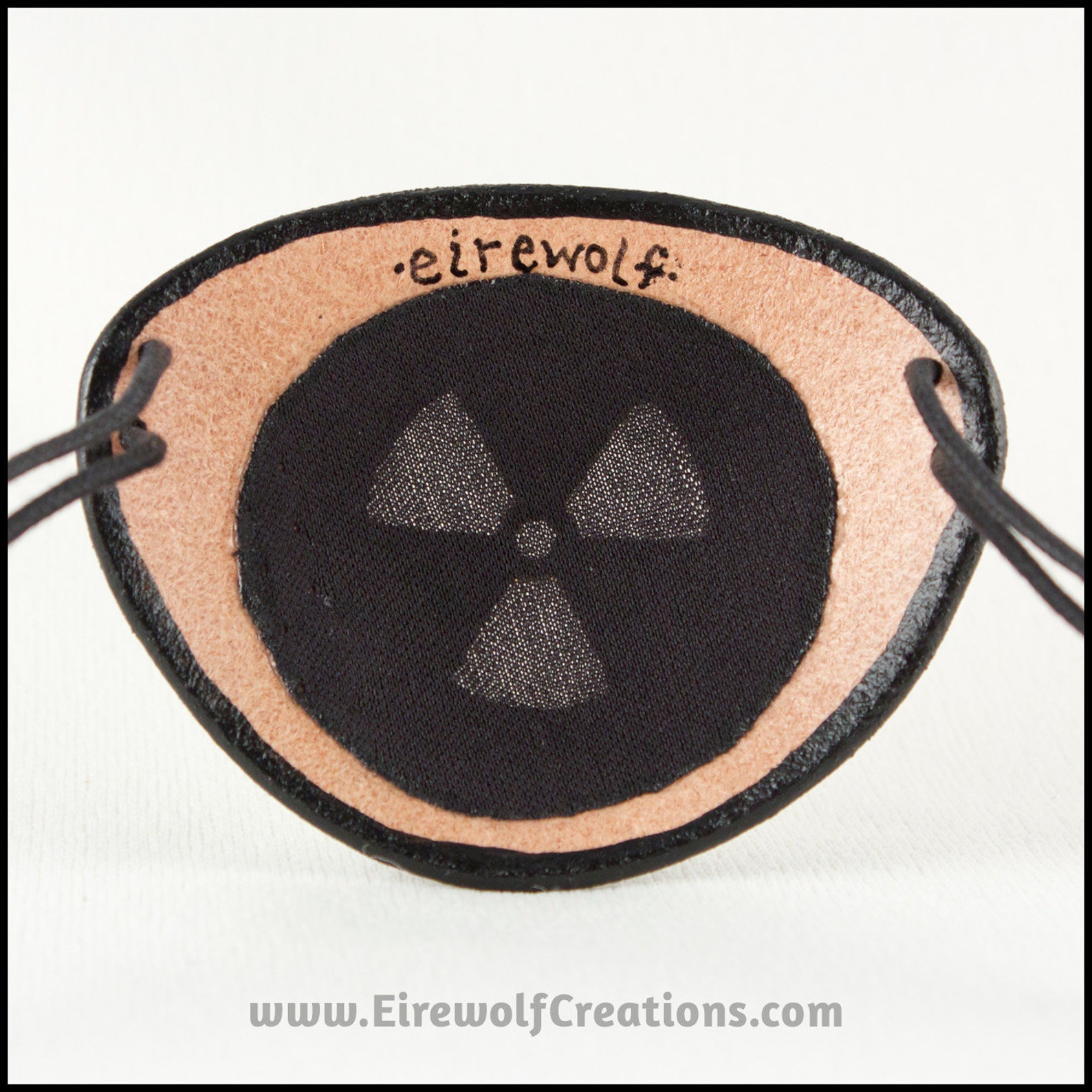 Seethrough Eye Patch Radioactive Hazard Leather Etsy