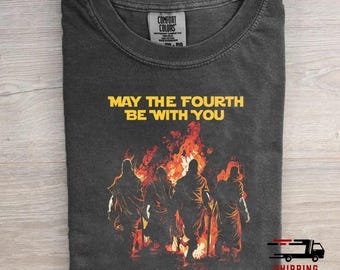 May The Fourth Be With You Daniel 3 17 Shirt, Comfort Colors Christianity Unisex Tee, Church Graphic T-Shirt