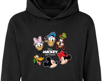 Vintage Mickey and Friends Disneyland Hoodie: Retro Family Vacation Top