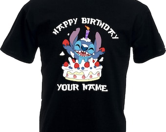 Disneyworld Stitch Kids Birthday Shirt, Disney Birthday Girl Shirt, Stitch Birthday Boy Shirt, Lilo Stitch Kids Birthday Unisex Top