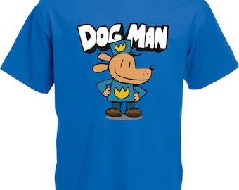 Dog Man Cartoon Shirt, World Book Day Shirt, National Numeracy Book Day Math Day T-shirt, Humanoid Animal Dog Shirt, Comic Story Unisex Top