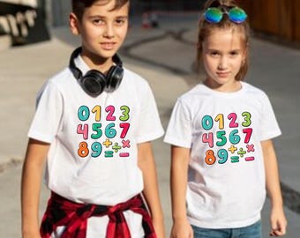 Maglietta Per Bambini 'Giornata Nazionale Della Matematica', Cotone 100