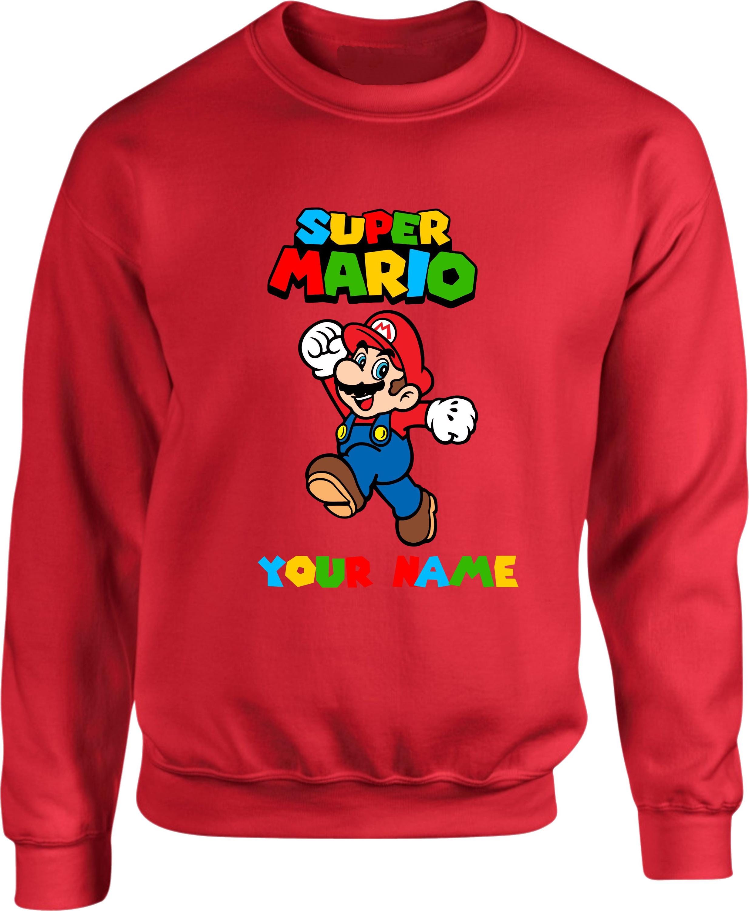 Super Mario Kids Sweat à capuche pour garçon imprimé en 3D