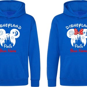 Personlig Disneyland Paris-huvtröja för familjen, semesterresa 2025 bild 5