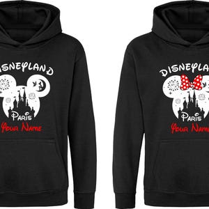Personlig Disneyland Paris-huvtröja för familjen, semesterresa 2025 bild 3