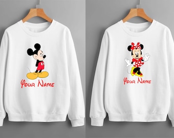 Personalized Family Disneyland Sweatshirt, Group Family Vacation, Custom Name Matching Disneyworld Sweatshirt, Adult Unisex Kids Jumper Top