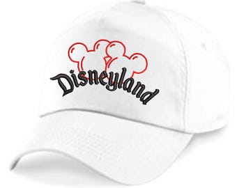 Disneyland Mickey Embroidery Baseball Cap, Embroidered Disney Cap, Disneyland Trip Hat, Comfort Colors Sun Hat