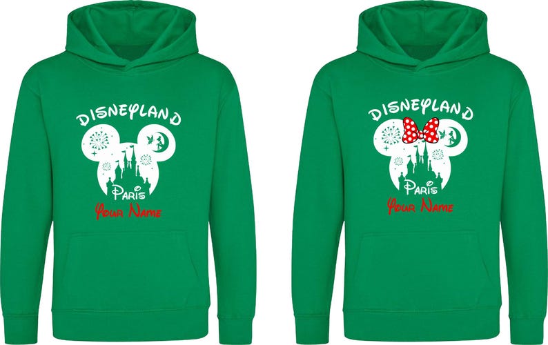 Personlig Disneyland Paris-huvtröja för familjen, semesterresa 2025 bild 8