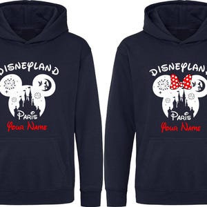 Personlig Disneyland Paris-huvtröja för familjen, semesterresa 2025 bild 4