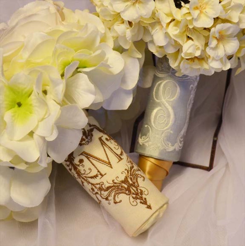 Monogram Bouquet Wrap