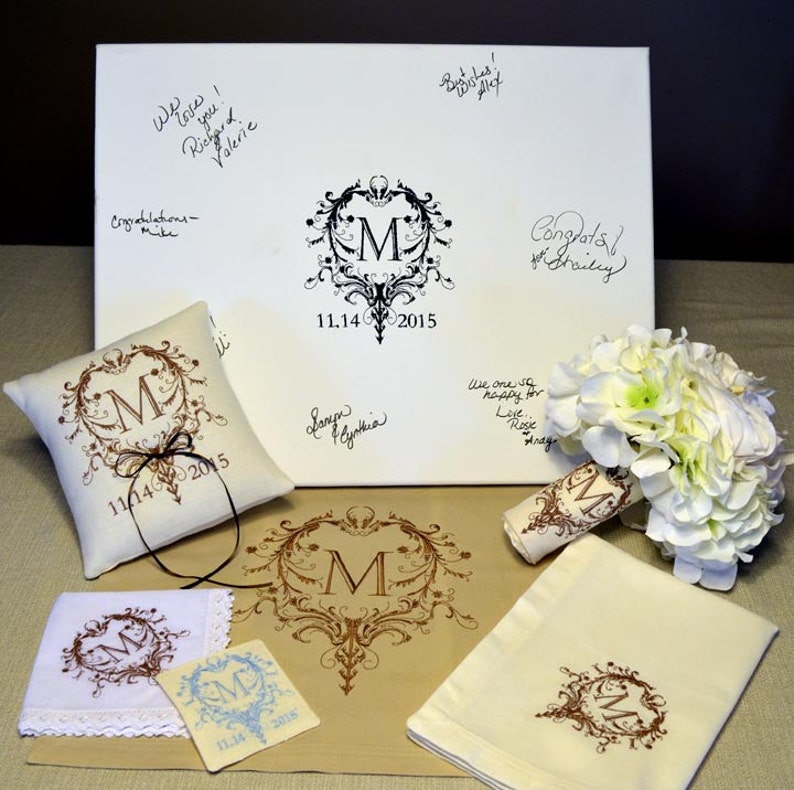 Monogram Bouquet Wrap