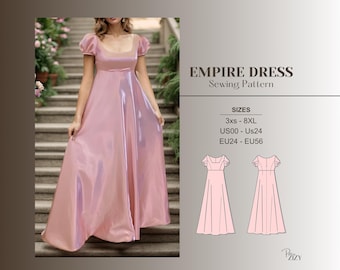 easy empire waist dress pattern MILLIE DRESS main image 1
