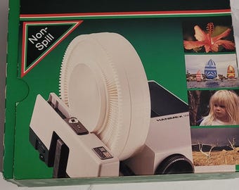 VINTAGE Hanimex Rondex Rotary 120 Slide Magazine IN BOX Made In Australia