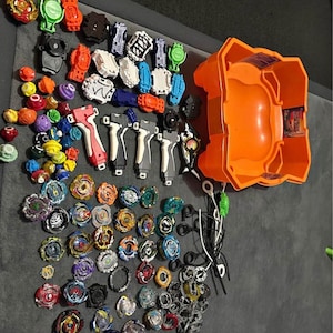 Takara Tomy - Beyblades Lot! with Stadium, Launchers, and All Parts! Rare!
