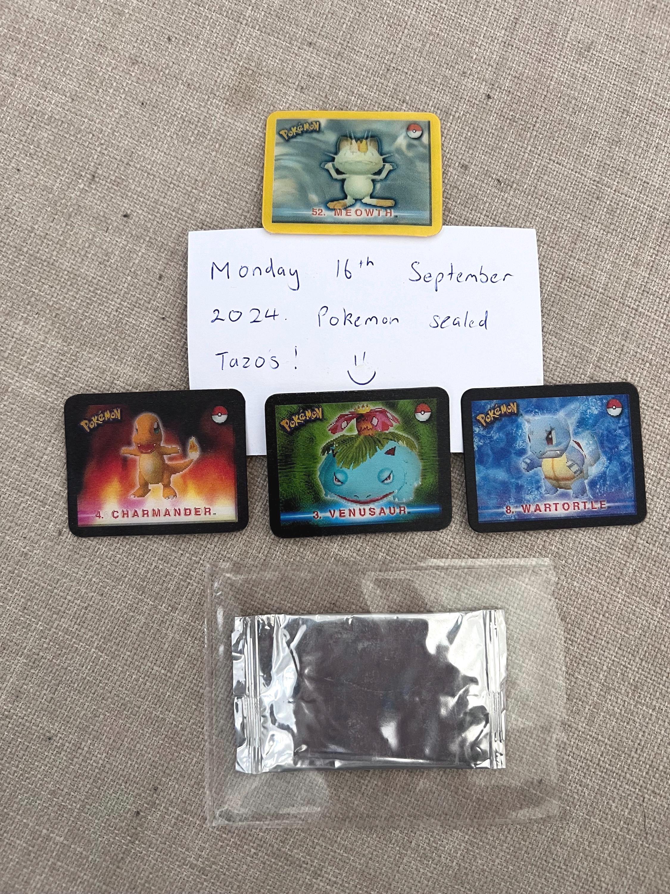 Pokemon Stadium 3D Action Tazos Sealed and Collectible! - Rare Discontinued Pokemon Stadium 3D Action Tazos Sealed and Collectible! - Rare Discontinued