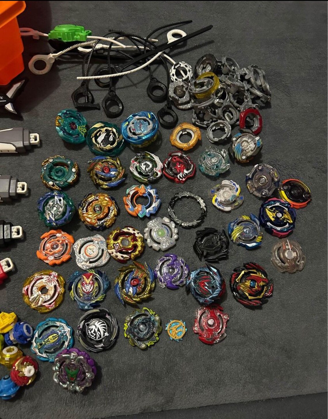 Takara Tomy Beyblades Lot With Stadium Launchers And All Parts 