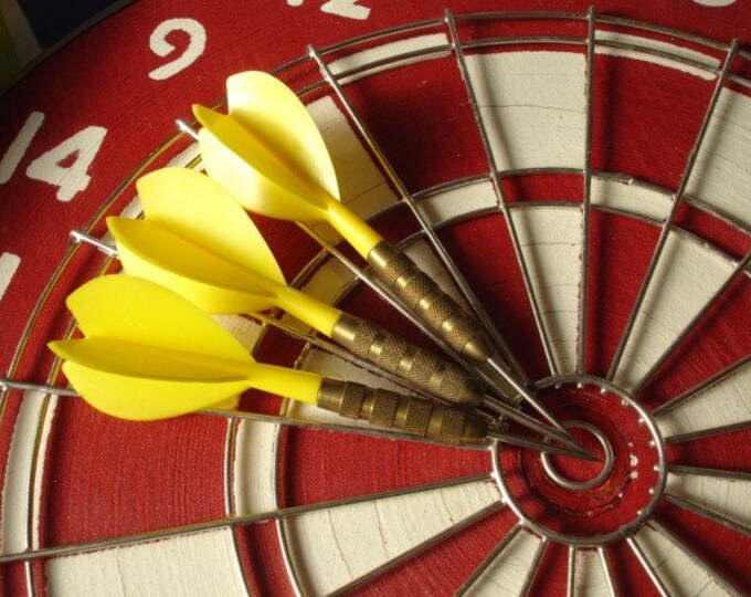 Vintage Regent Dart Board With 3 Darts...made in Etsy