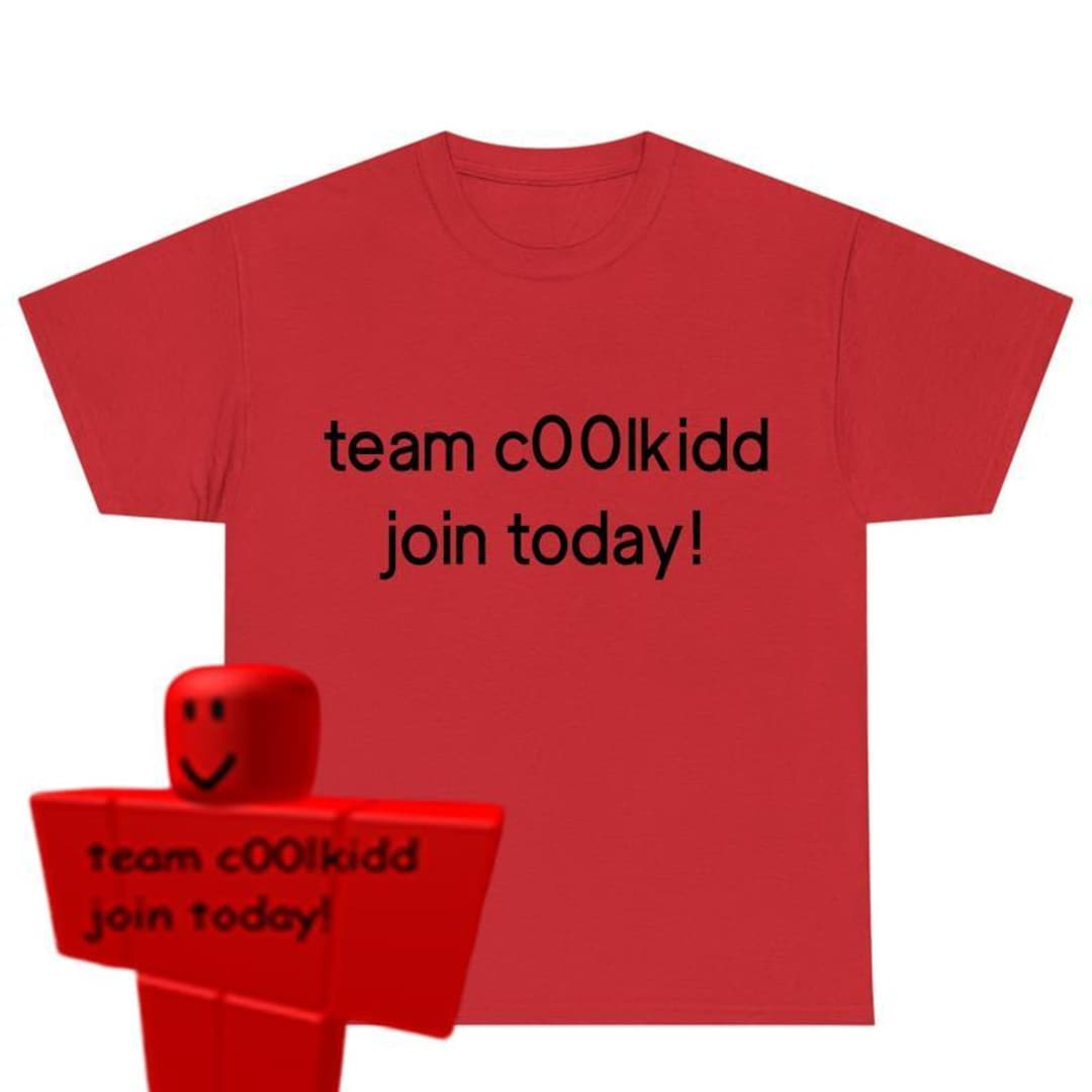 Team C00lkidd Join Today T-shirt, Robloxian Certified Baller