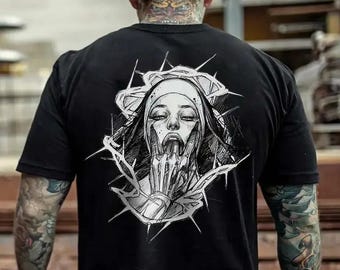 T Shirt De Nonne Gothique - France