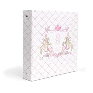 Baby Memory Book Binder – Personalized Keepsake Cowgirl Crest Album for Milestones, Photos & First Year Memories – Baby Shower Gift for Girl