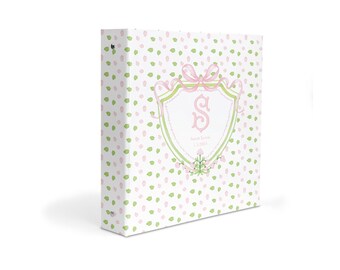 Personalized Baby Memory Book Binder – Keepsake Crest Album for Milestones, Photos & First Year Memories – Ideal Pink Baby Girl Shower Gift