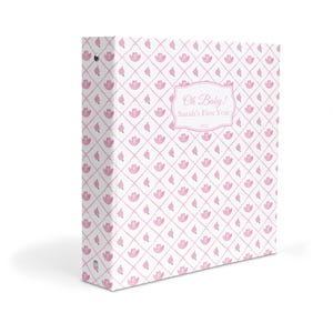 Baby Memory Book Binder – Personalized Pink Cowgirl Keepsake Album for Milestones, Photos & School Memories – Ideal Baby Girl Shower Gift