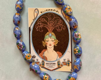 Blue is the Bower Necklace