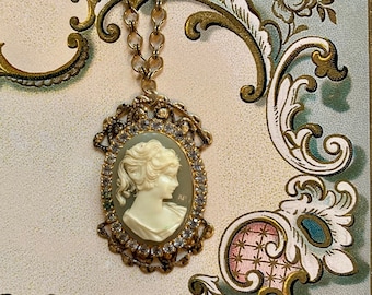 Filigree Cameo Necklace