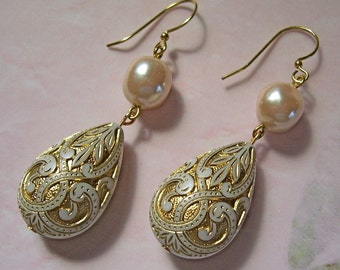 Belle Epoque Large Dangle Earrings, Statement Earrings, Date Night Jewelry, Wedding Jewelry