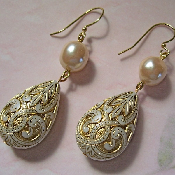 Belle Epoque Large Dangle Earrings, Statement Earrings, Date Night Jewelry, Wedding Jewelry