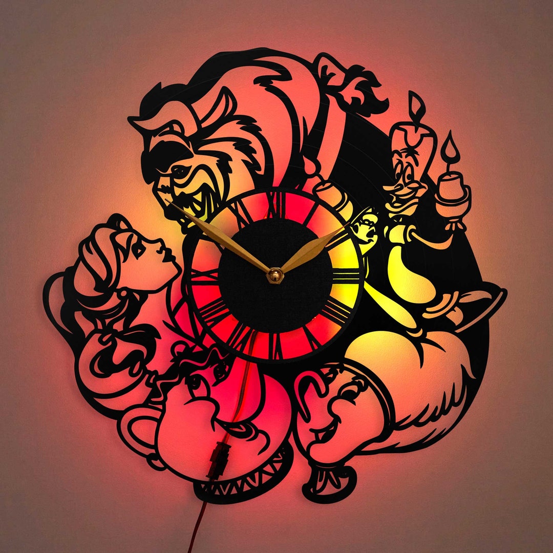 Beauty and the Beast Clock, Beauty and the Beast Gifts, Beauty and the ...