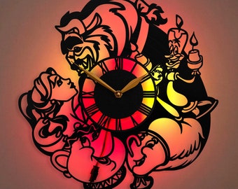Beauty and the Beast Clock, Beauty and the Beast Gifts, Beauty and the Beast Decor