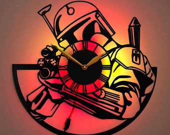 Horloge murale Boba Fett