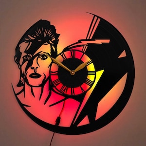 David Bowie Clock, David Bowie Wall Decor