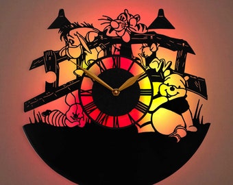 Horloge murale Winnie l'ourson Cadeau Winnie l'ourson