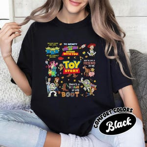 Toy Story Comfort Colors Shirt, Disney Pixar Shirt, Disneyland Shirt, Disney Woody Jessie Buzz Lightyear, You&#39;ve Got A Friend In Me Tee