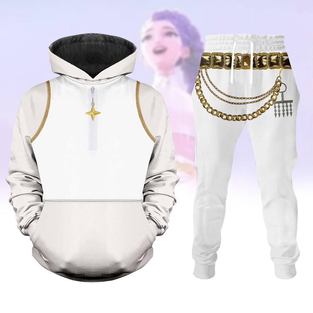 Rumi Cosplay Costume, Golden Rumi Unisex Joggers, Movie Cosplay Hoodie ...