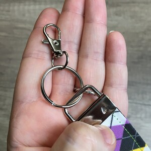 Non Binary Pride, Nonbinary Pride, Wristlet Keychain, Nonbinary Keychain, Nonbinary Flag, Queer Pride, Wrist Lanyard, Wrist Strap, LGBTQIA image 4