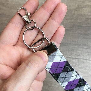 Asexual Pride, Wristlet Keychain, Asexual Keychain, Wrist Strap, Pride Keychain, Asexual Flag, LGBTQ, LGBTQIA, Wrist Lanyard, Pride Strap image 4