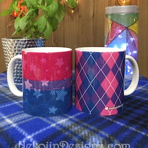 Bi Pride, Bisexual Pride, Pride Mug, Queer Pride, Pride Decor, Bi Gift, LGBTQ, LGBTQ Home Decor, Pride Office Decor, Bi Flag, Coffee Mug