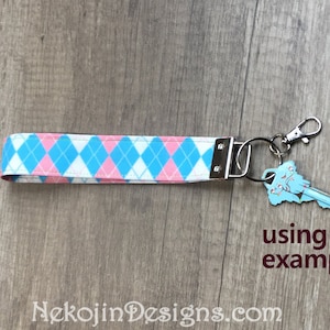 Pansexual Pride, Wristlet Keychain, Pansexual Keychain, Pan Pride, Queer Pride, Wrist Strap, Wrist Lanyard, Pansexual Accessory, LGBTQIA image 7